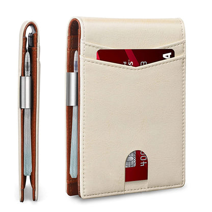 Rfid Microfier Leather Men's Luxury Wallets