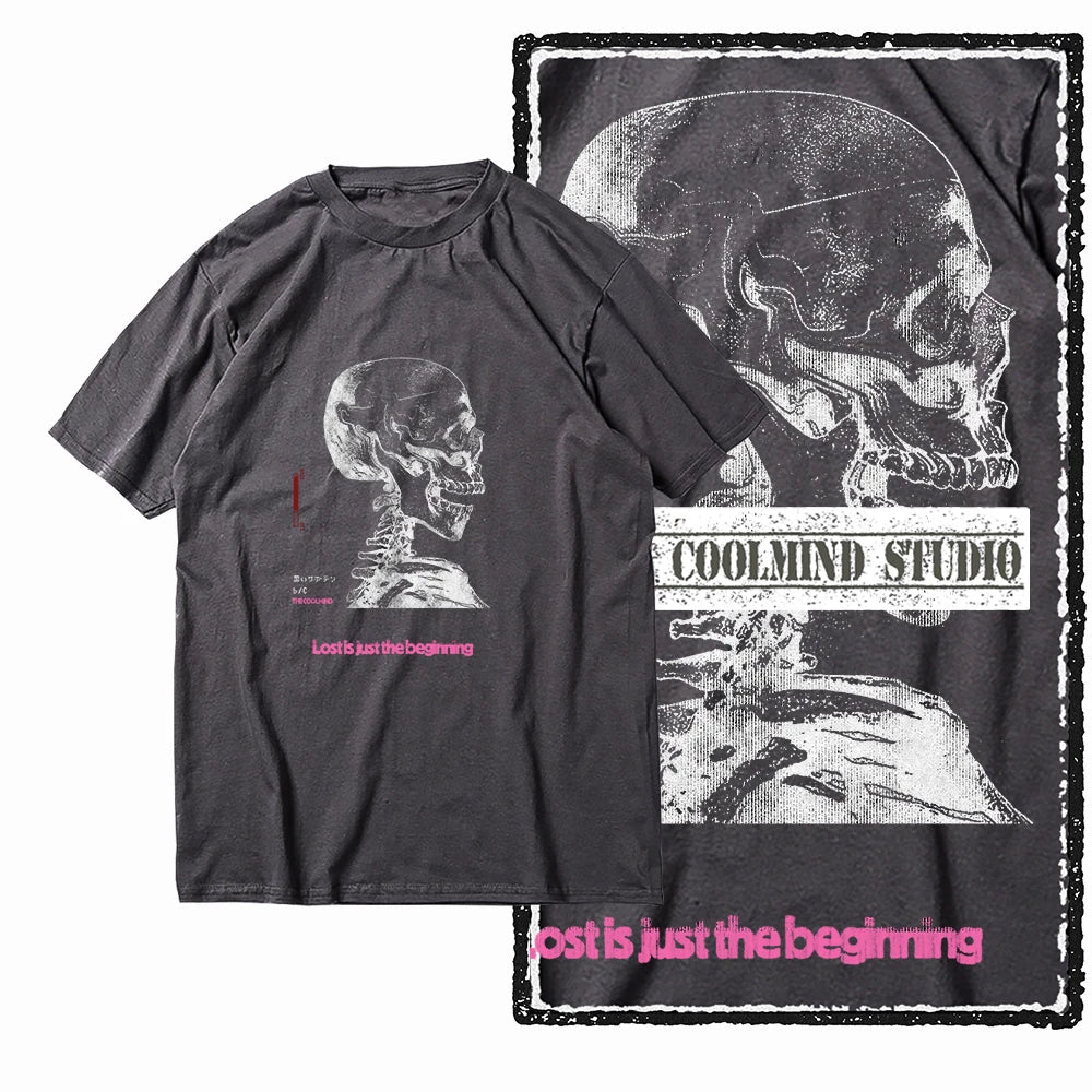 COOLMIND X0103 Skull Beginnings Graphic Tee