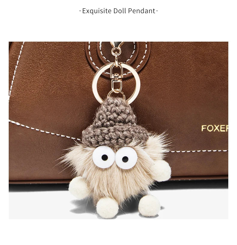 FOXER New Large Capaci Women's Handbag PU Leather Simple Retro Single Underarm Bag for Female Casual Commuting Pillow Bag Purse