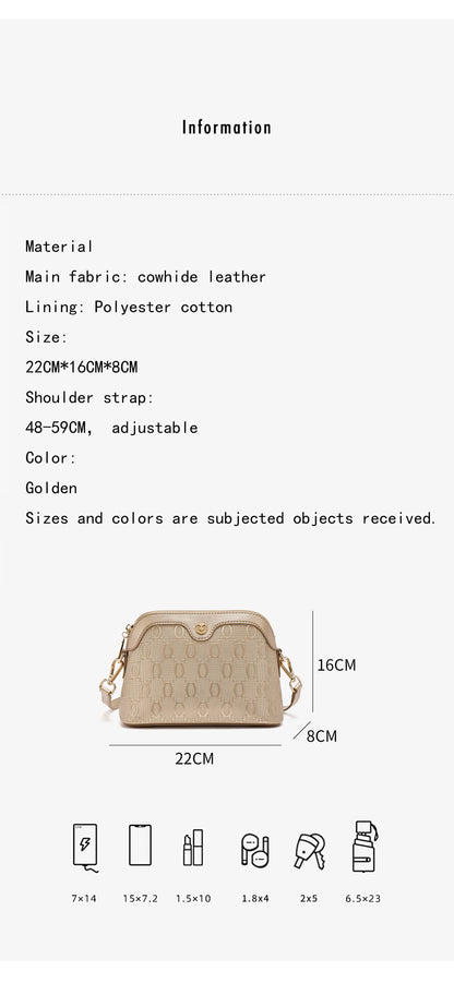 FOXER Luxury Embossed Crossbody Bag