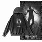 COOLMIND Acid-Washed Black Graphic Hoodie