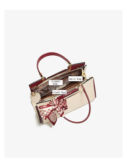 FOXER Luxury Leather Handbag — Premium Cowhide Craftsmanship