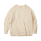 MADEN Retro Aran Crew-Neck Sweater