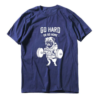 COOLMIND Aa41-P150T Pug Life Graphic Cotton Tee