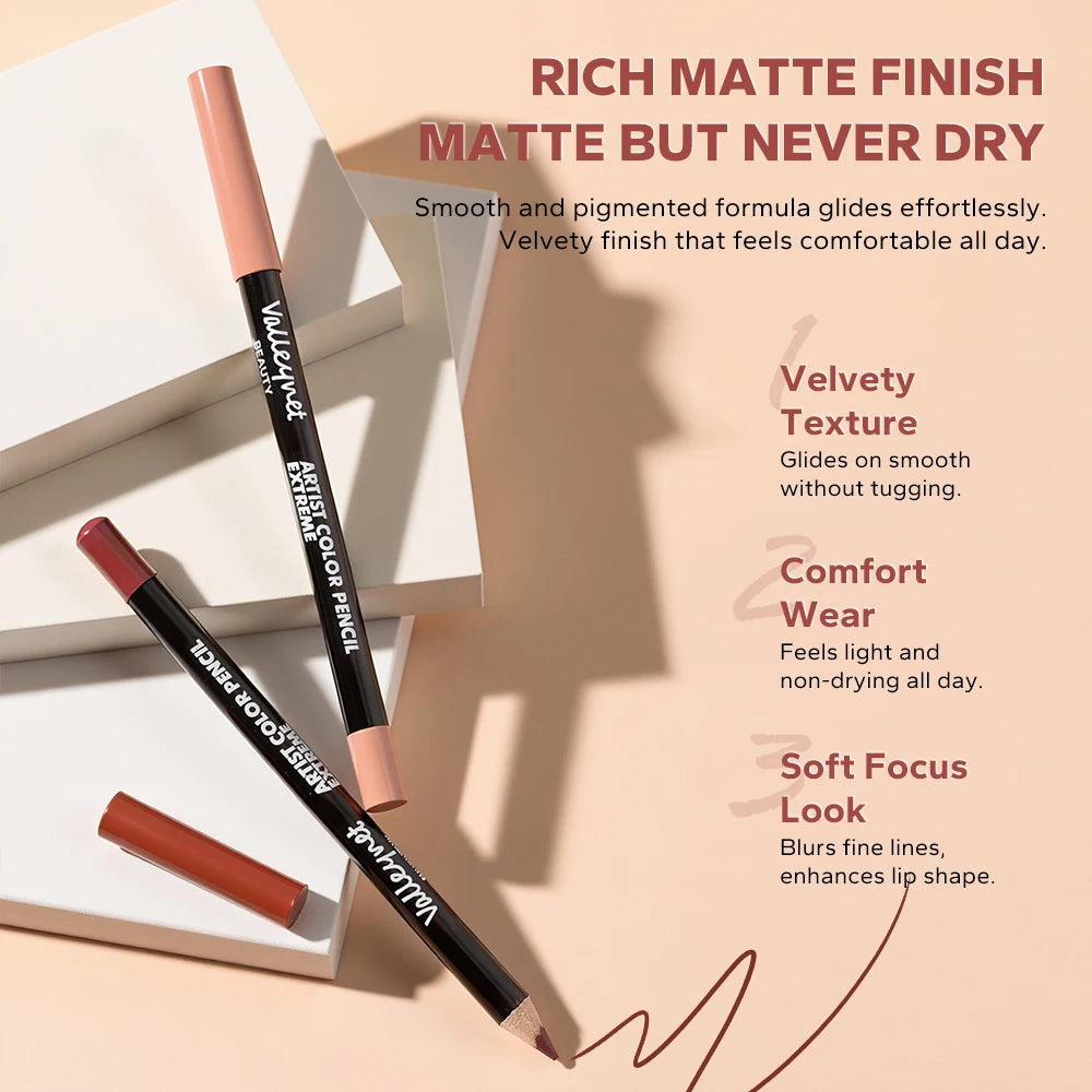 4pcs/Set Lip Liner and Eyeliner Set