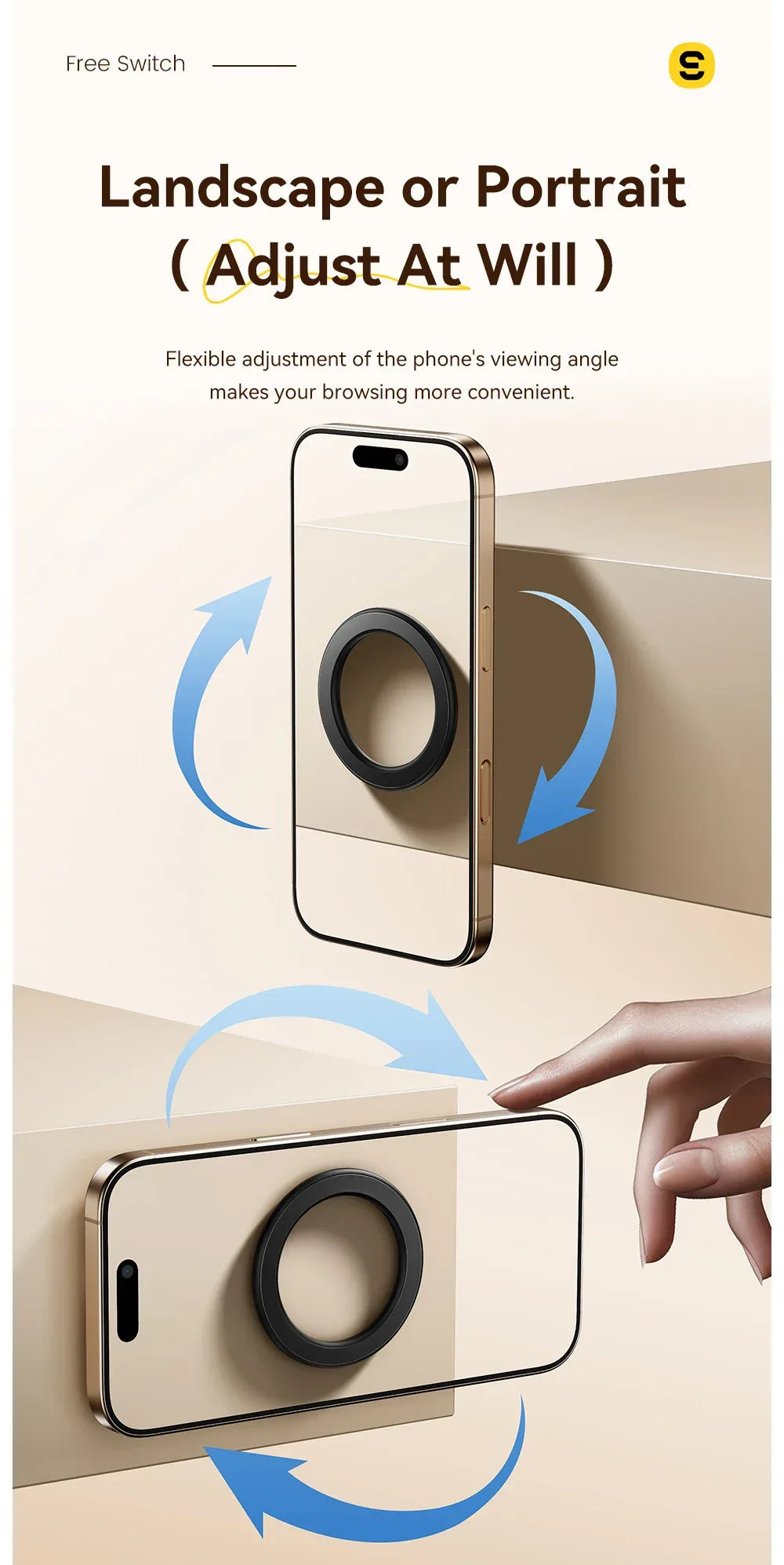 Essager Magnetic Metal Ring - ShopHub