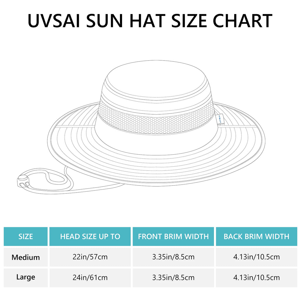 UPF 50+ Foldable Birm Water-Resistant Sun Bucket Hat