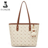 FOXER PU Leather Women Shoulder Bag Casual Female Handbag Large Capacity Tote Bag for Daily & Commute
