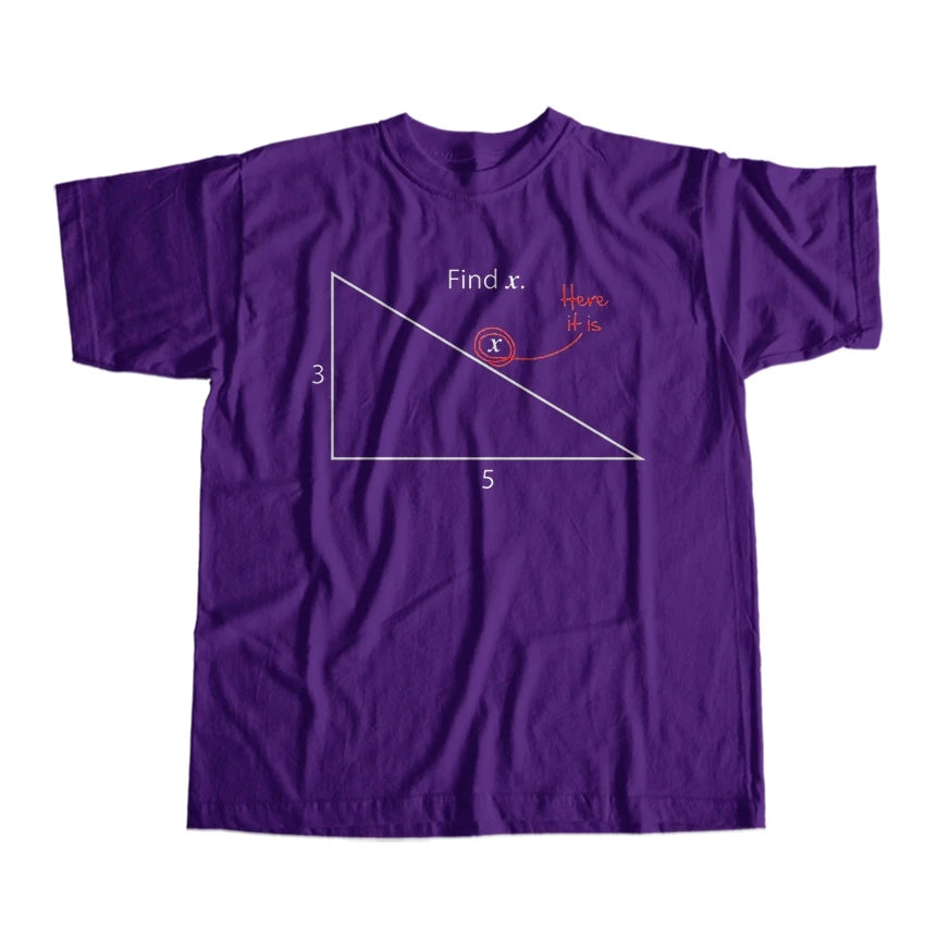 COOLMIND Men's Funny Maths Graphic Cotton T-Shirt