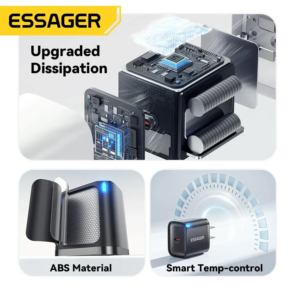 Essager Mini 30W Type C Charger Set - ShopHub