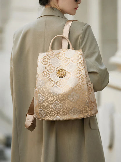 Limited New ZOOLER Handmade Cow Leather Backpack Women Fashion Bag Luxury Large Capacity Backpack Chinese Style #SC2050