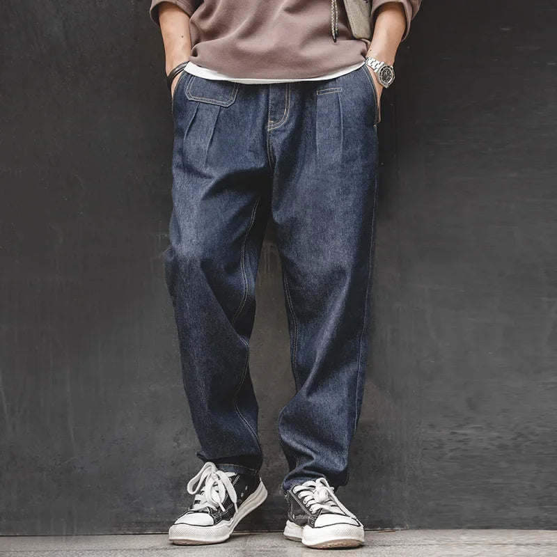 Maden Retro Denim Wash Baggy Men's Jeans