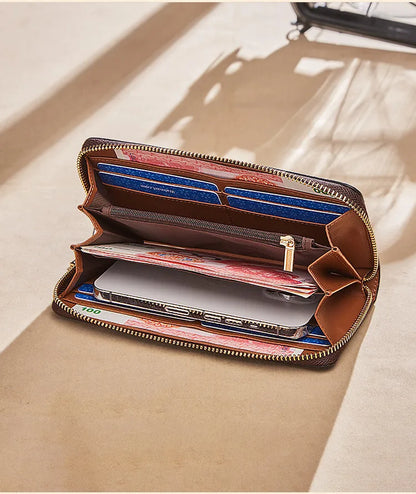 FOXER PVC Long Clutch Wallet