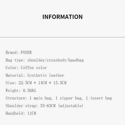 FOXER PVC Women's Vintage Boston Handbag