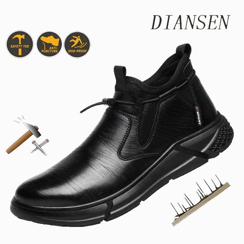 Unisex Work Safety Shoes With Steel Toes, Water Resistance - ShopHub