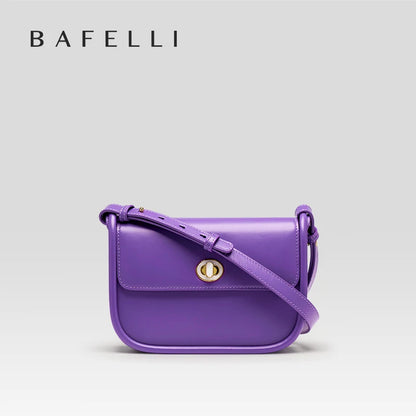 BAFELLI Leather Saddle Bag — Genuine Cow Leather Shoulder & Crossbody