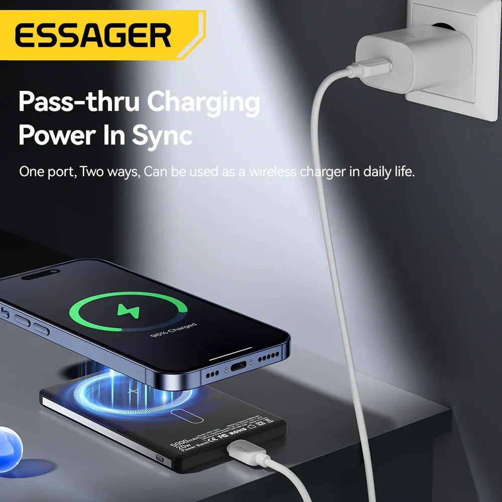 Essager PD 20W Magnetic Wireless Charging Bank - ShopHub