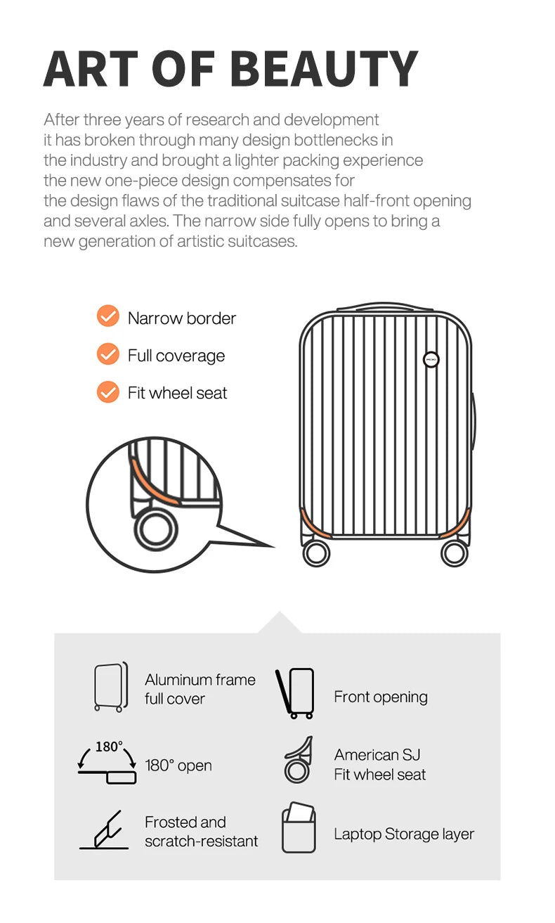 Mixi 18'' 20''Carry On Suitcase
