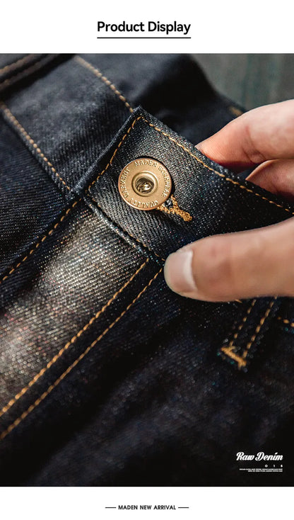 Maden Vintage 13.5oz Heavyweight Coloured Selvedge Raw Denim Jeans