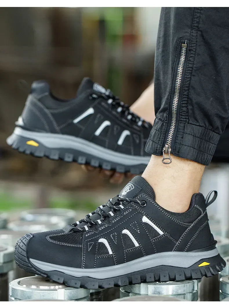 Kankeirr Men’s Steel Toe Work Shoes - ShopHub