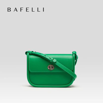 BAFELLI Leather Saddle Bag — Genuine Cow Leather Shoulder & Crossbody