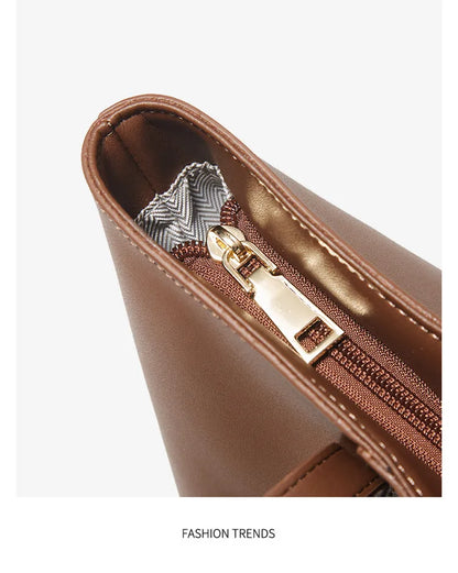 FOXER Lady's Shoulder Bag Split Leather Soft Fabric 2026 New Casual Large Capacity Women Tote Bag Commute Travel Bag All-match