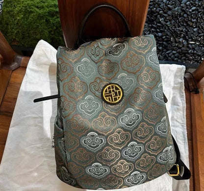 Limited New ZOOLER Handmade Cow Leather Backpack Women Fashion Bag Luxury Large Capacity Backpack Chinese Style #SC2050