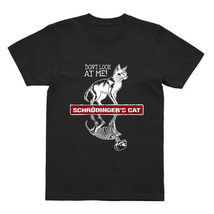 COOLMIND Schrödinger's Cat Graphic Cotton T-Shirt