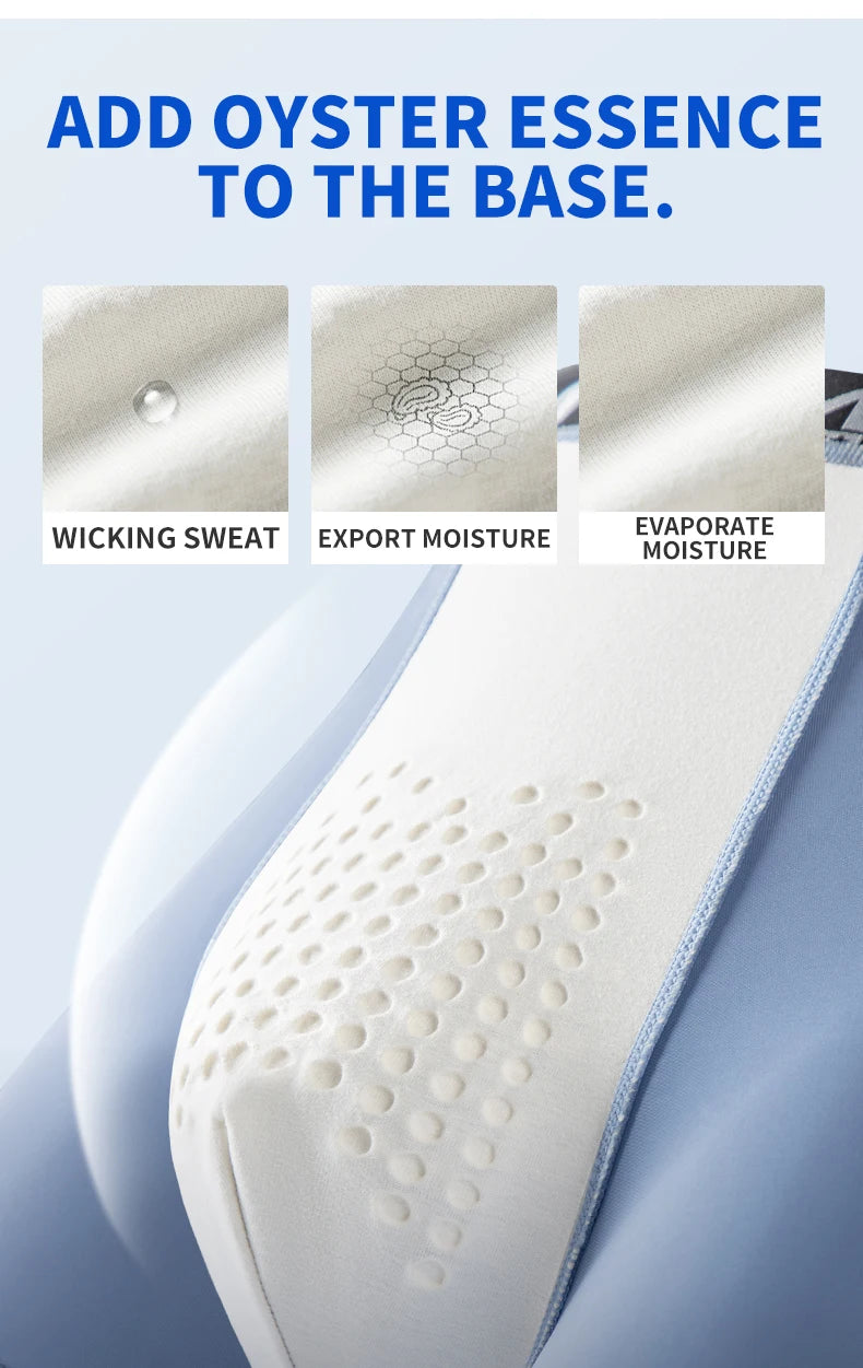 MiiOW Ice Silk Men Underwear 4Pcs Antibacterial Massage Beads Boxers Briefs