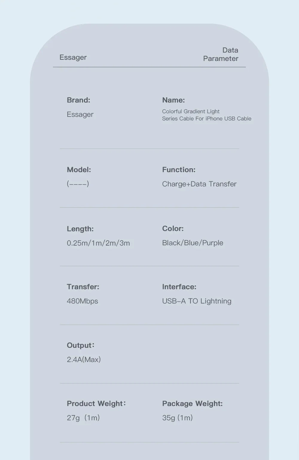 Essager LED USB Cable - ShopHub