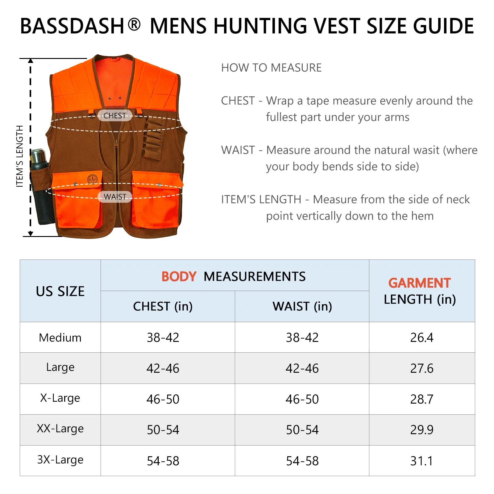 BASSDASH Unisex Vest