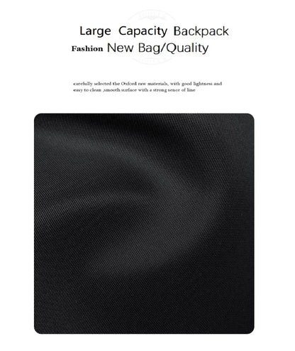 ZOOLER Oxford & Leather Patchwork Backpack