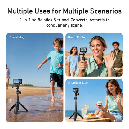 TELESIN Mini Selfie Stick Tripod 3.0