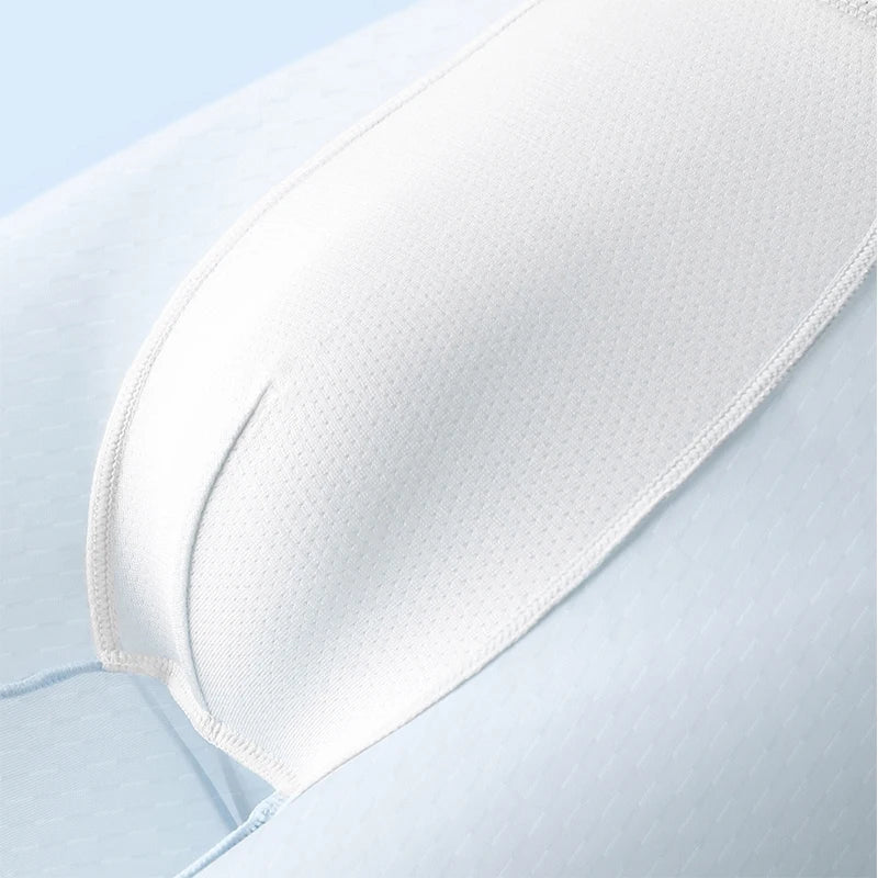 MiiOW 3Pcs Men's Breathable Boxers - Ice Silk Antibacterial Underwear with Cool Breathable Mesh