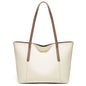 FOXER Lady's Shoulder Bag Split Leather Soft Fabric 2026 New Casual Large Capacity Women Tote Bag Commute Travel Bag All-match
