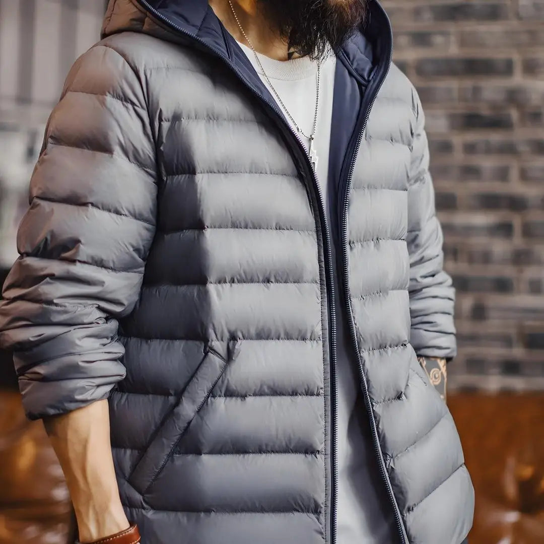 Maden Winter Men's Hooded Down Jacket