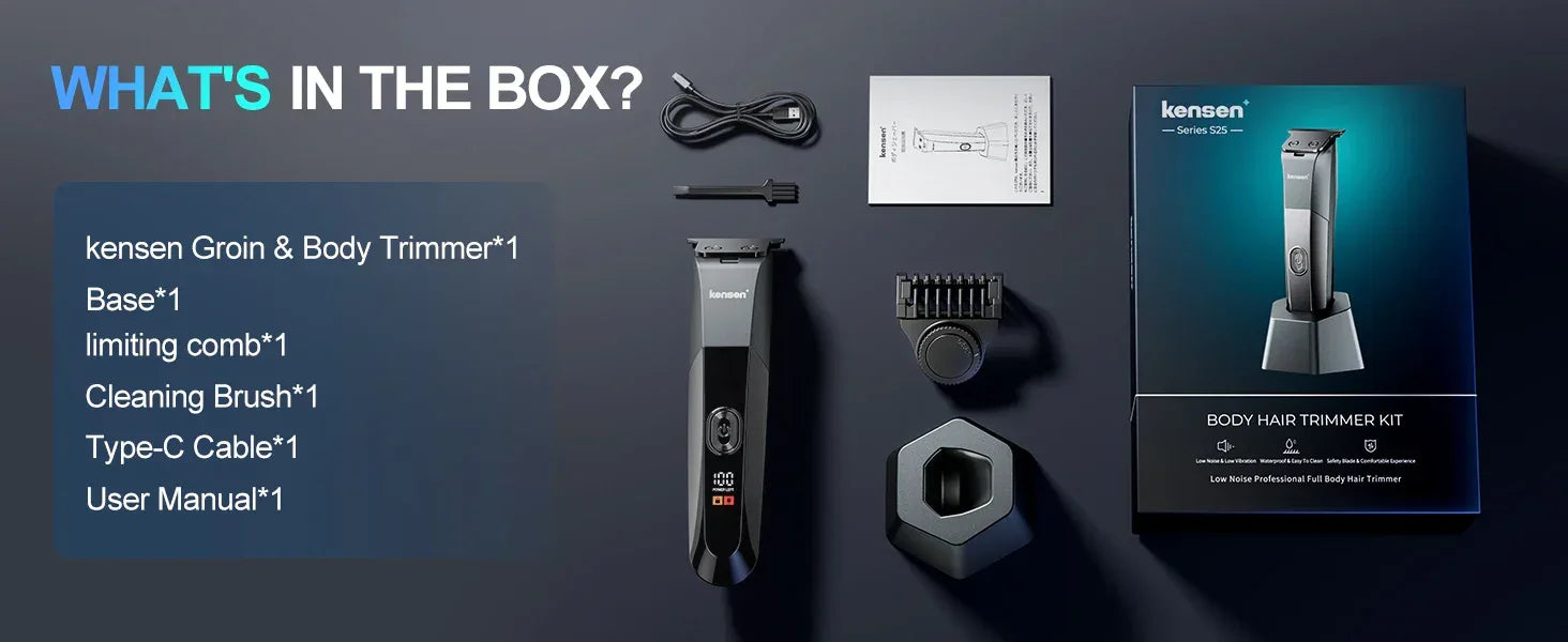 Kensen S25 Electric Body Hair Trimmer - ShopHub