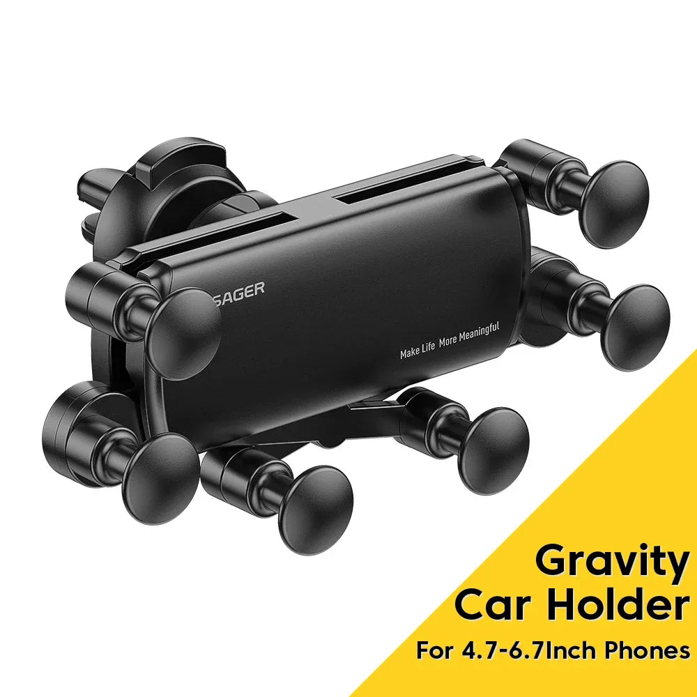 Essager Six Points Gravity Car Phone Holder - ShopHub
