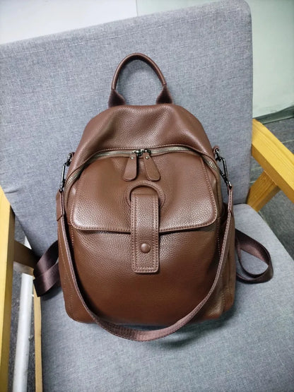 HOT ZOOLER Full Skin 100% Genuine Leather Backpack Women's Bag Classic 2026 New Large Backpack Designer Business Need #SC1700