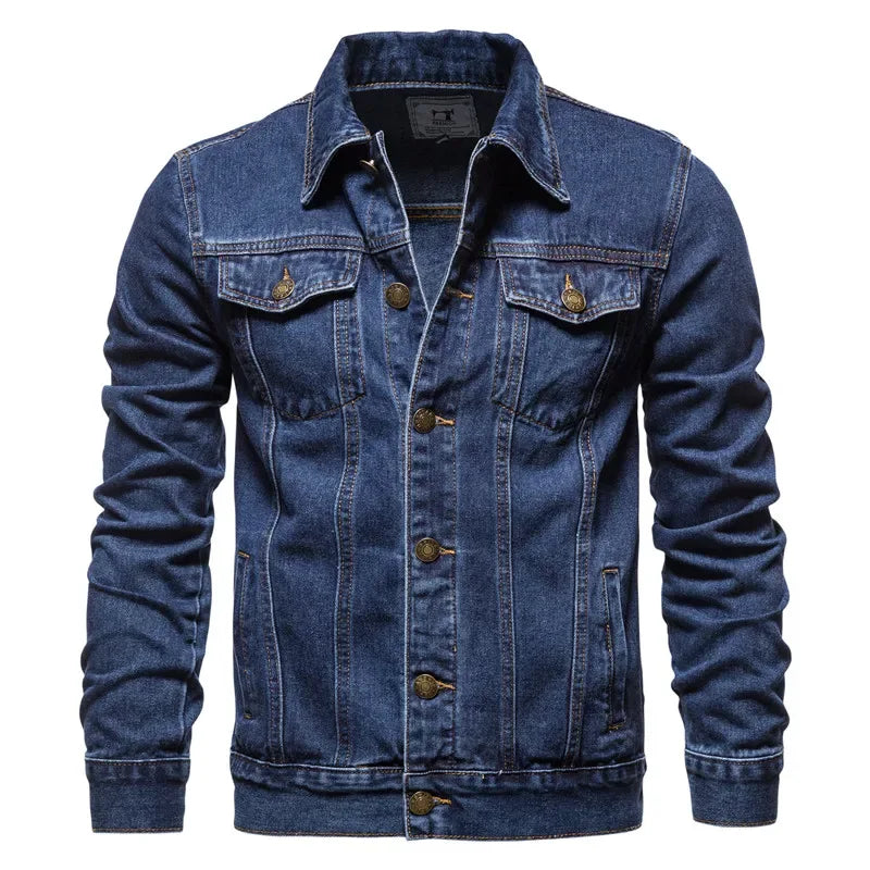 AIOPESON Cotton Denim Jackets - ShopHub