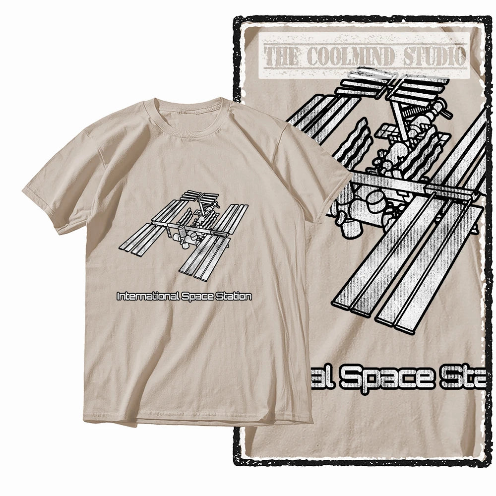 COOLMIND Z1150 ISS Space Station Graphic Cotton Tee