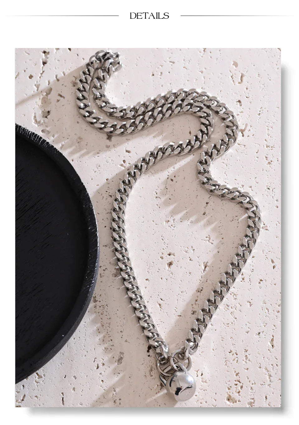 60cm High Quality Stainless Steel Chain Dumbbell Pendant Drop Necklace - ShopHub