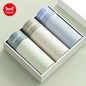 MiiOW Antibacterial Men's Boxer 3Pcs Ice Silk Underwear with Breathable Mesh Crotch
