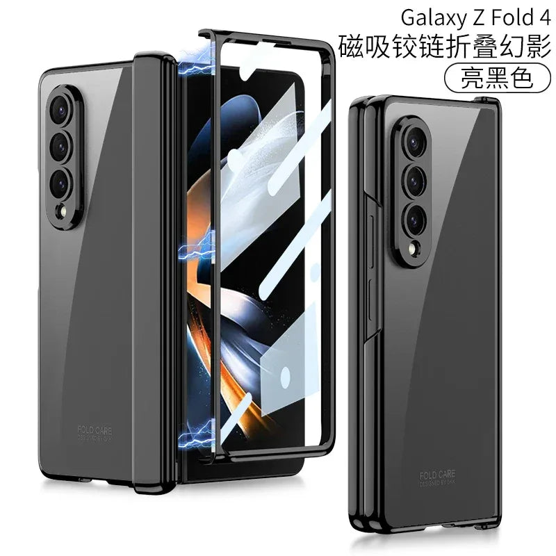 GKK Magnetic Hinge Outer Glass Case for Galaxy Z Fold 4 & 5 - ShopHub