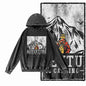 Off-Grid Adventure Graphic Acid-Washed Black Hoodie