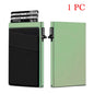 DIENQI Anti-theft Card Protectors Card Holder Minimalist Smart Wallet RFID Protection Aluminum Metal Cardholder Case Porte Carte