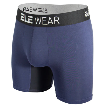 Men's Bamboo Boxer Briefs for Men - Long Sports Underwear, Moisture-Wicking