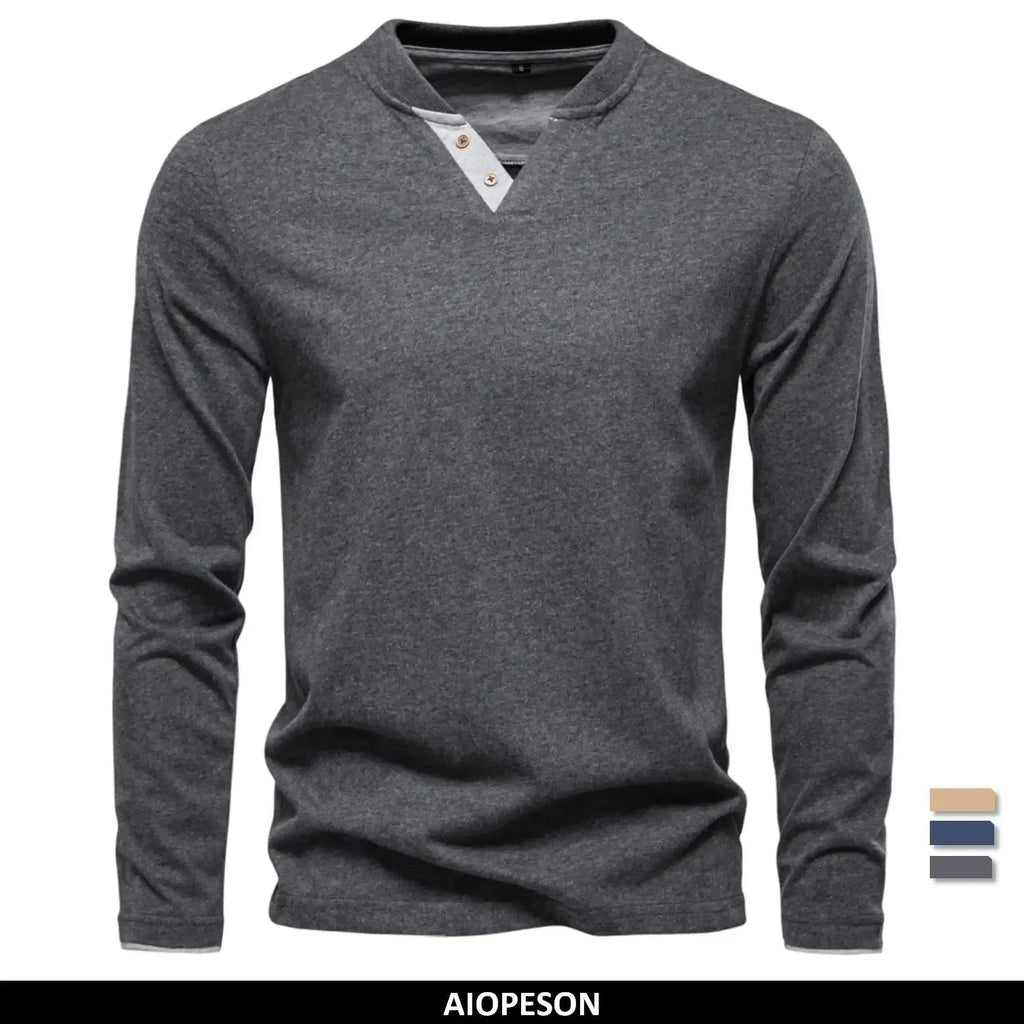 AIOPESON 100% Cotton Long Sleeve Shirts - ShopHub