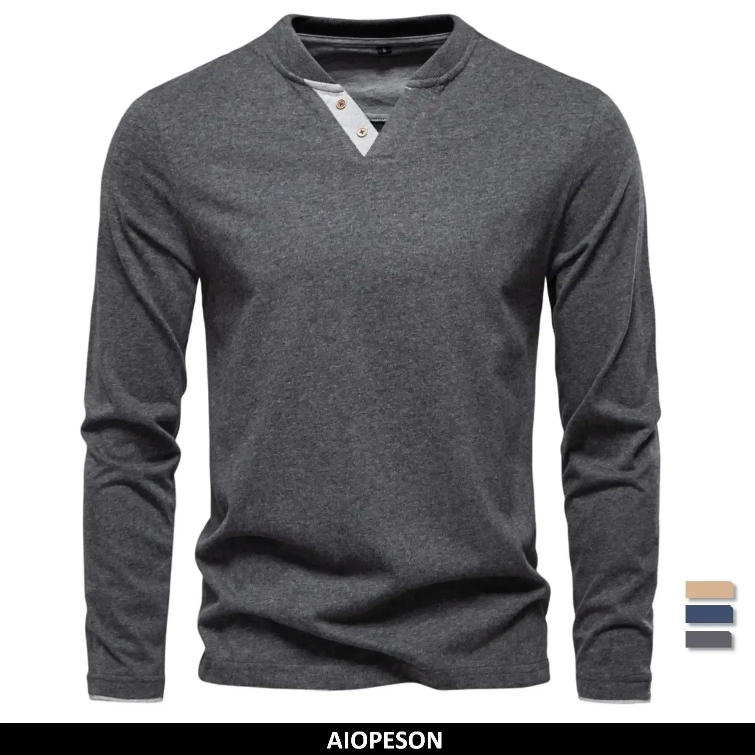AIOPESON 100% Cotton Long Sleeve Shirts - ShopHub