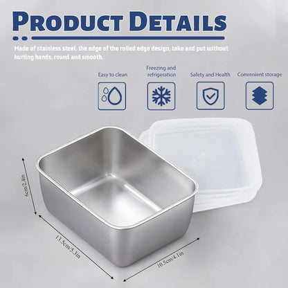 Stainless Steel Food Storage Container with Lid